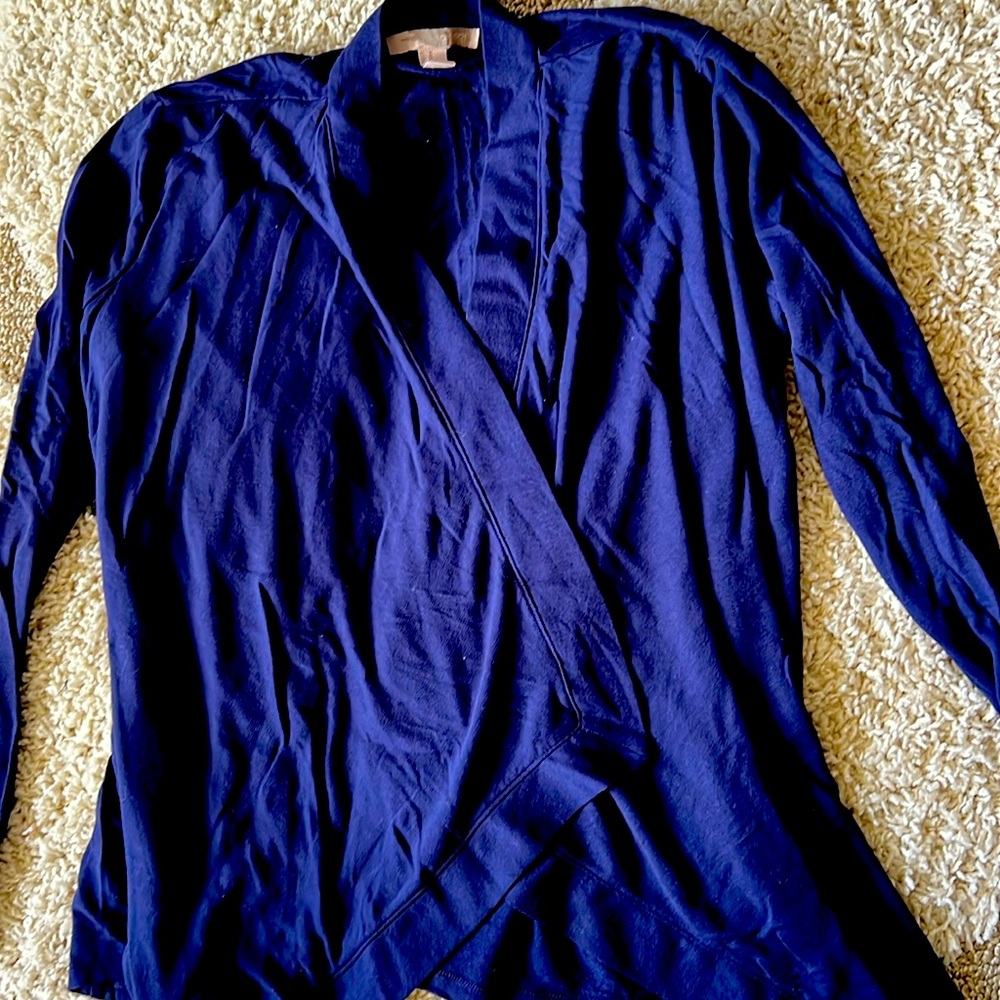 Forever 21 blue light weight flowy cardigan blue open no buttons M